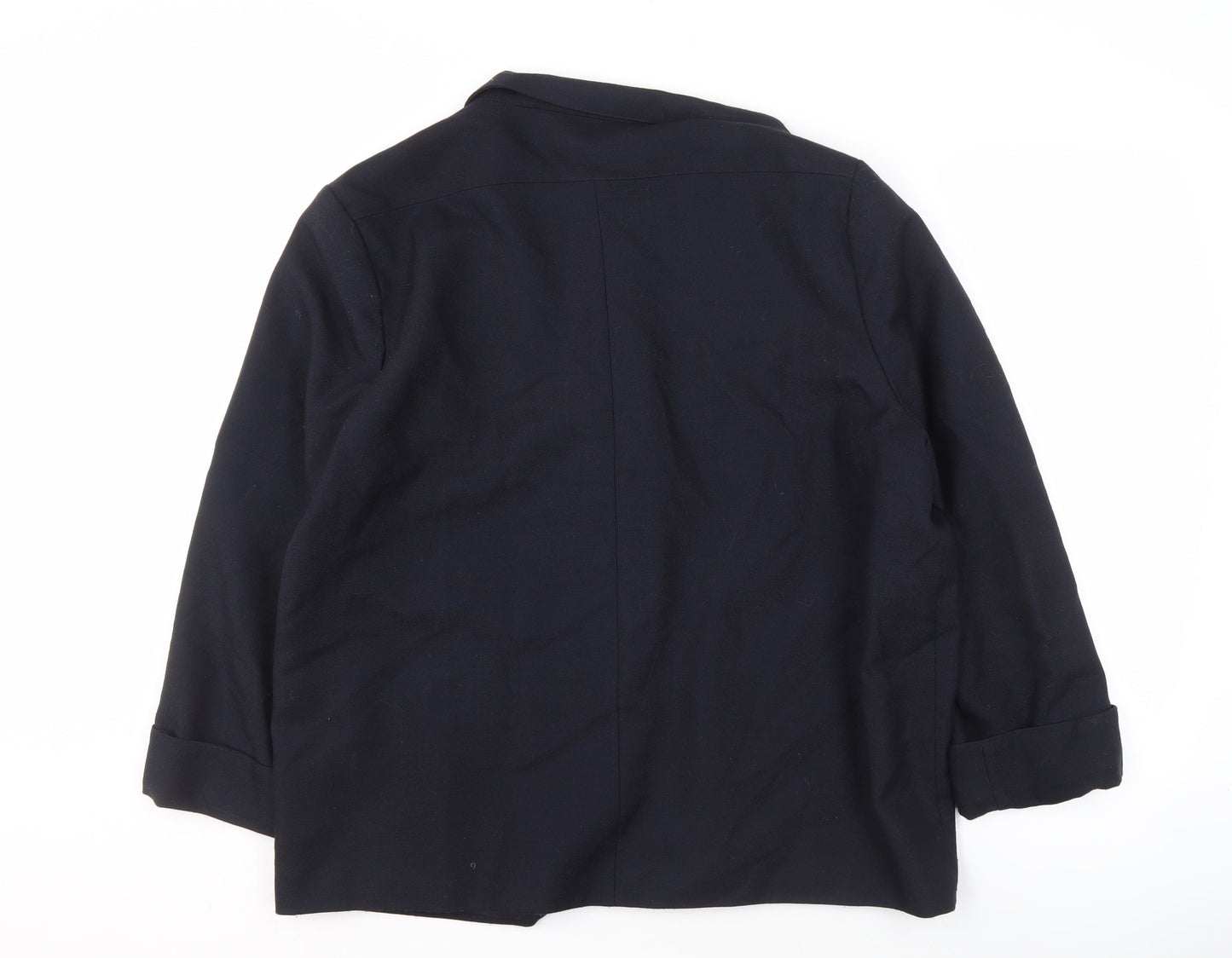 Allders Women's Navy Blue Blazer Size 20 - Classic Style