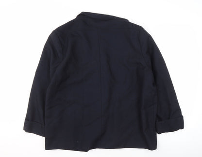 Allders Women's Navy Blue Blazer Size 20 - Classic Style