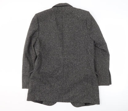 Zara Women's Grey Blazer Lined Work Jacket L