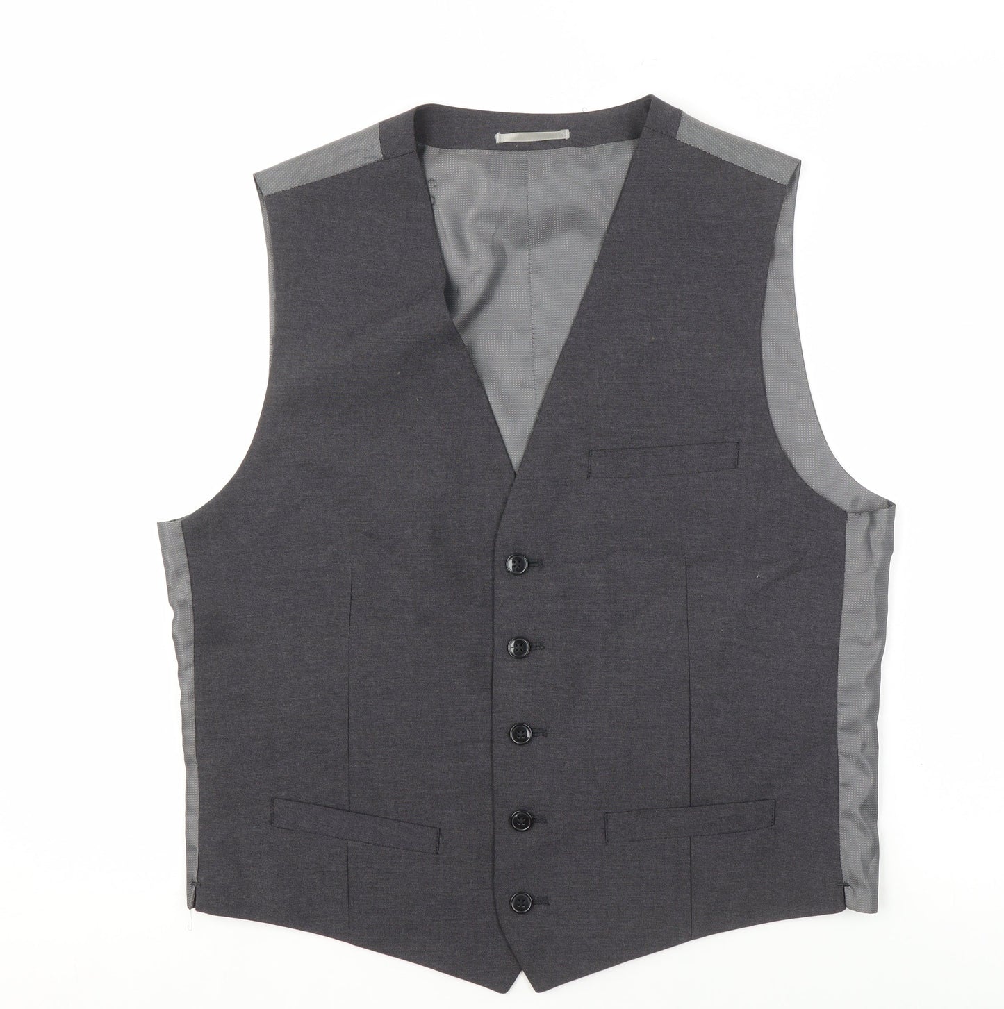 Mens UK Size 38 Marks and Spencer Regular Grey Suit Waistcoat