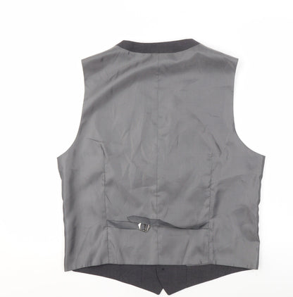 Mens UK Size 38 Marks and Spencer Regular Grey Suit Waistcoat