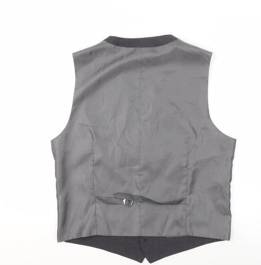 Mens UK Size 38 Marks and Spencer Regular Grey Suit Waistcoat