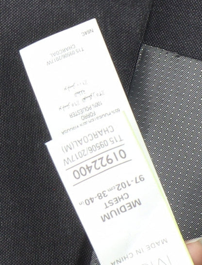 Mens UK Size 38 Marks and Spencer Regular Grey Suit Waistcoat