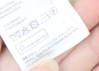 H&M Women's Ivory Suit Jacket Size 12 Linen Blend