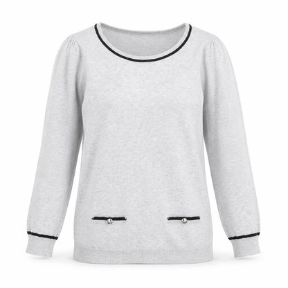 Womens UK Size 8 BHS Grey Pullover Jumper