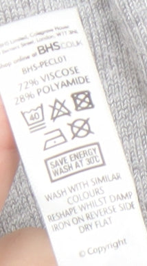 Womens UK Size 8 BHS Grey Pullover Jumper