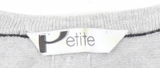Womens UK Size 8 BHS Grey Pullover Jumper