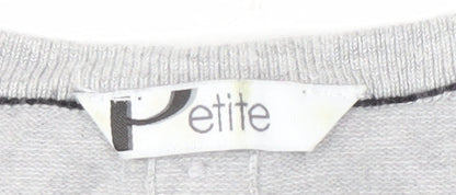 Womens UK Size 8 BHS Grey Pullover Jumper