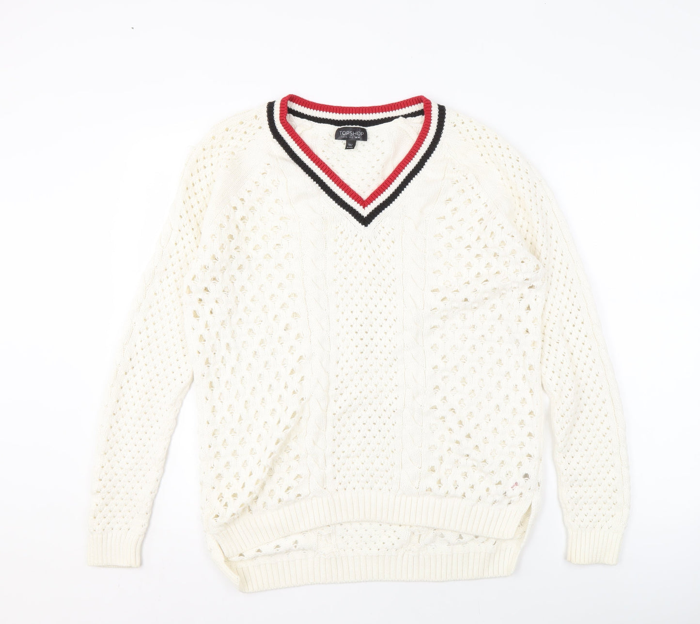 Womens UK Size 10 Topshop Ivory Jumper Jumper