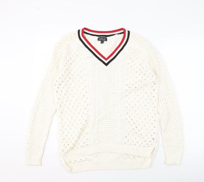 Womens UK Size 10 Topshop Ivory Jumper Jumper
