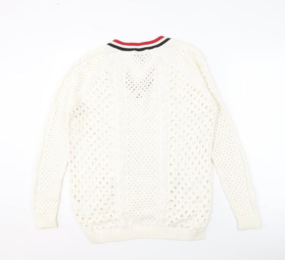 Womens UK Size 10 Topshop Ivory Jumper Jumper