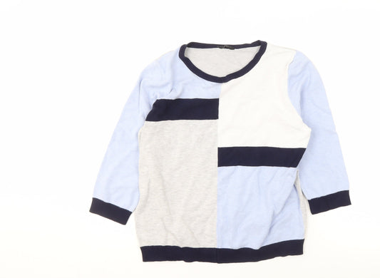 Womens UK Size 18 M&Co Blue Pullover Jumper