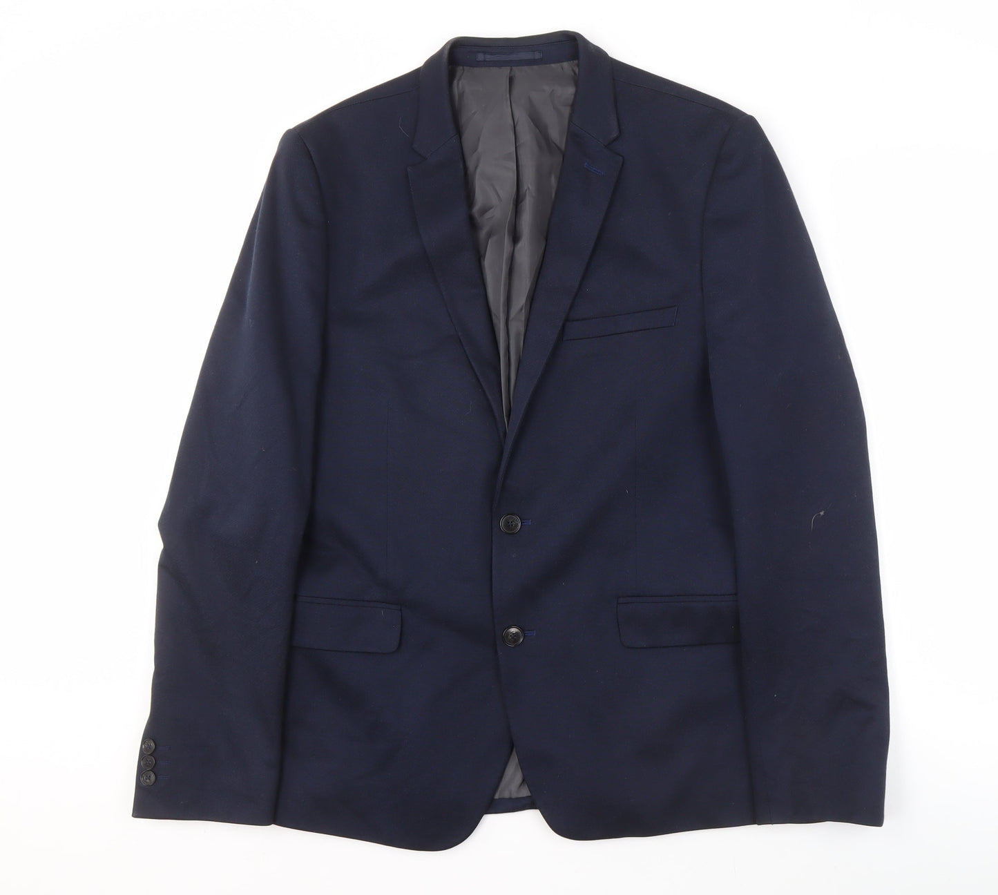 Mens UK Size 42 Burton Regular Blue Suit Jacket