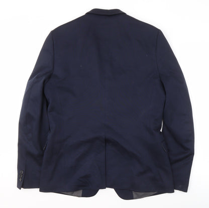 Mens UK Size 42 Burton Regular Blue Suit Jacket