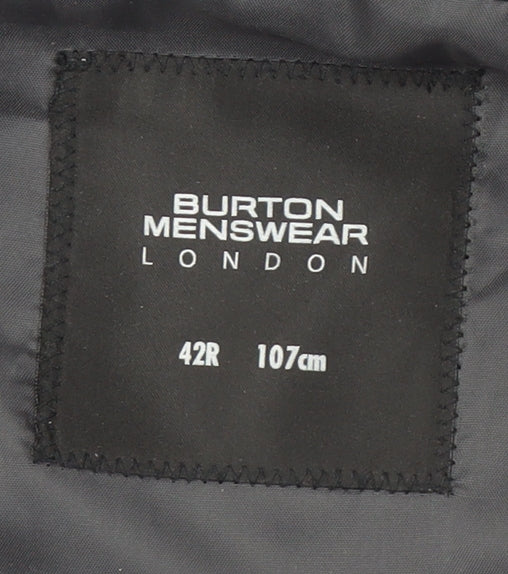 Mens UK Size 42 Burton Regular Blue Suit Jacket