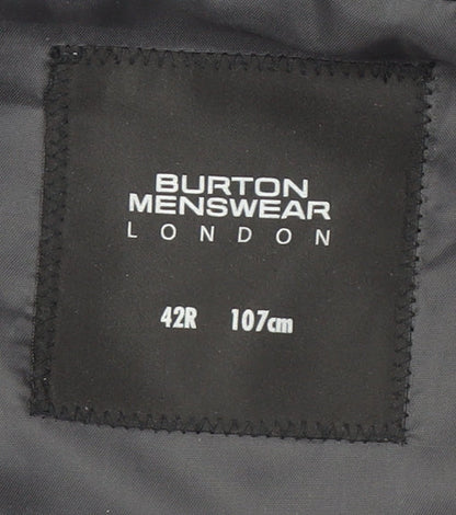 Mens UK Size 42 Burton Regular Blue Suit Jacket