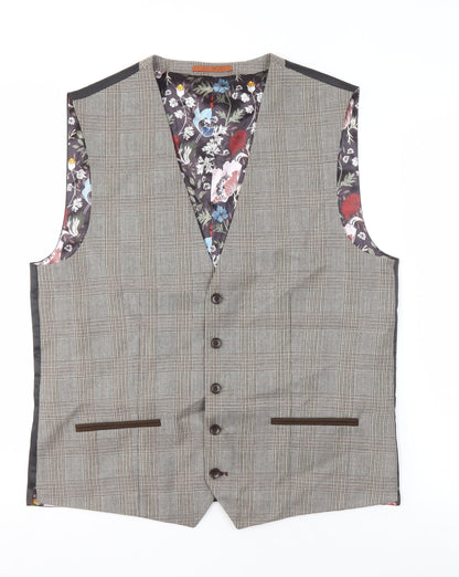 Mens UK Size 42 NEXT Regular Grey Suit Waistcoat