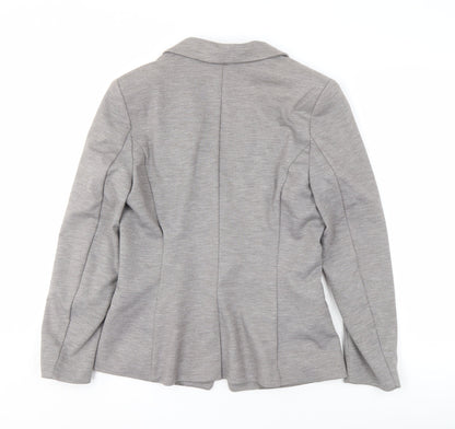 H&M Women's Grey Blazer Suit Jacket Size 12