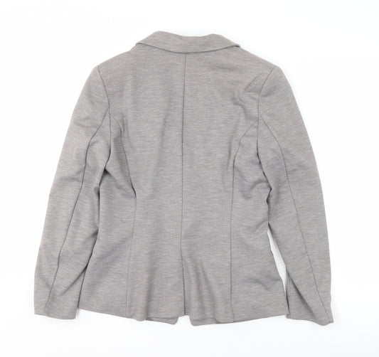 H&M Women's Grey Blazer Suit Jacket Size 12