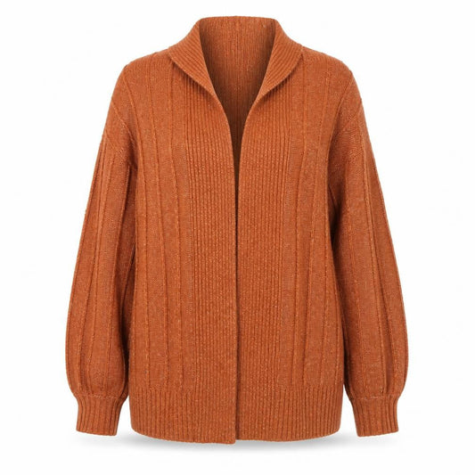 Front view of ASOS Women's Brown Cardigan, size 10