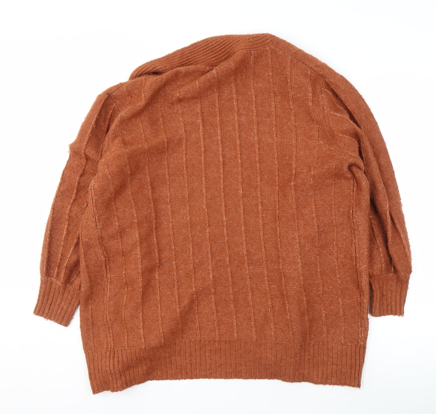 Womens UK Size 10 ASOS Brown Cardigan Jumper