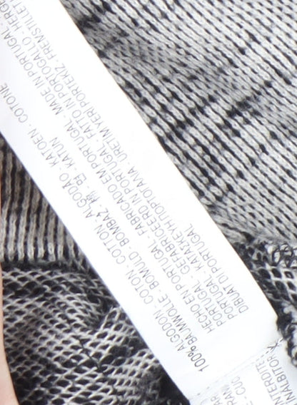 Zara Man Men's Grey V-Neck Cardigan Size L