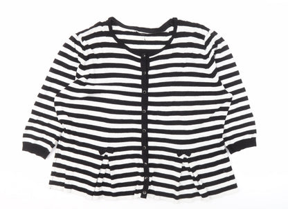 Womens UK Size 20 M&Co Black Cardigan Jumper