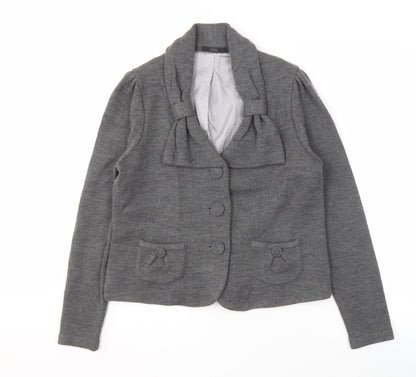 Womens UK Size 14 Marks and Spencer Grey Cardigan Jumper