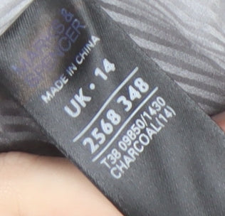 Womens UK Size 14 Marks and Spencer Grey Cardigan Jumper