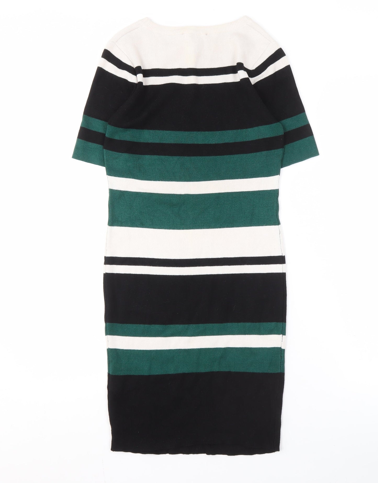 New Look Women's Multicoloured Striped Midi Sheath Dress