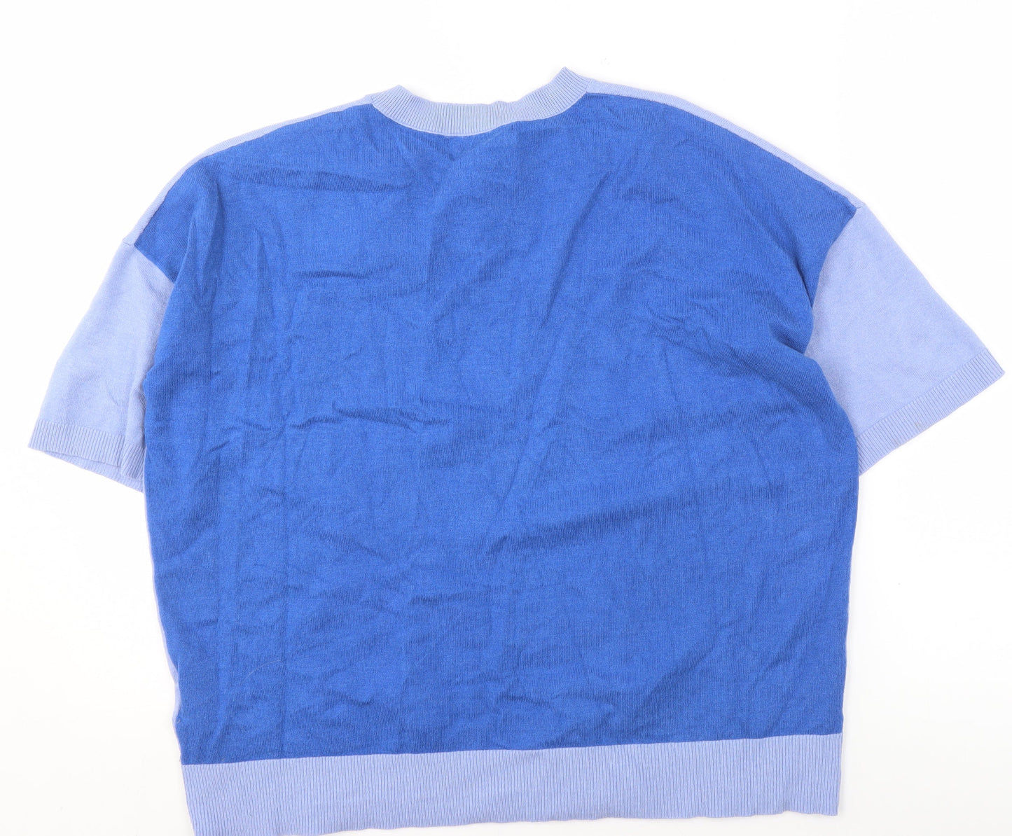 Womens UK Size 14 Marks and Spencer Blue Pullover Jumper