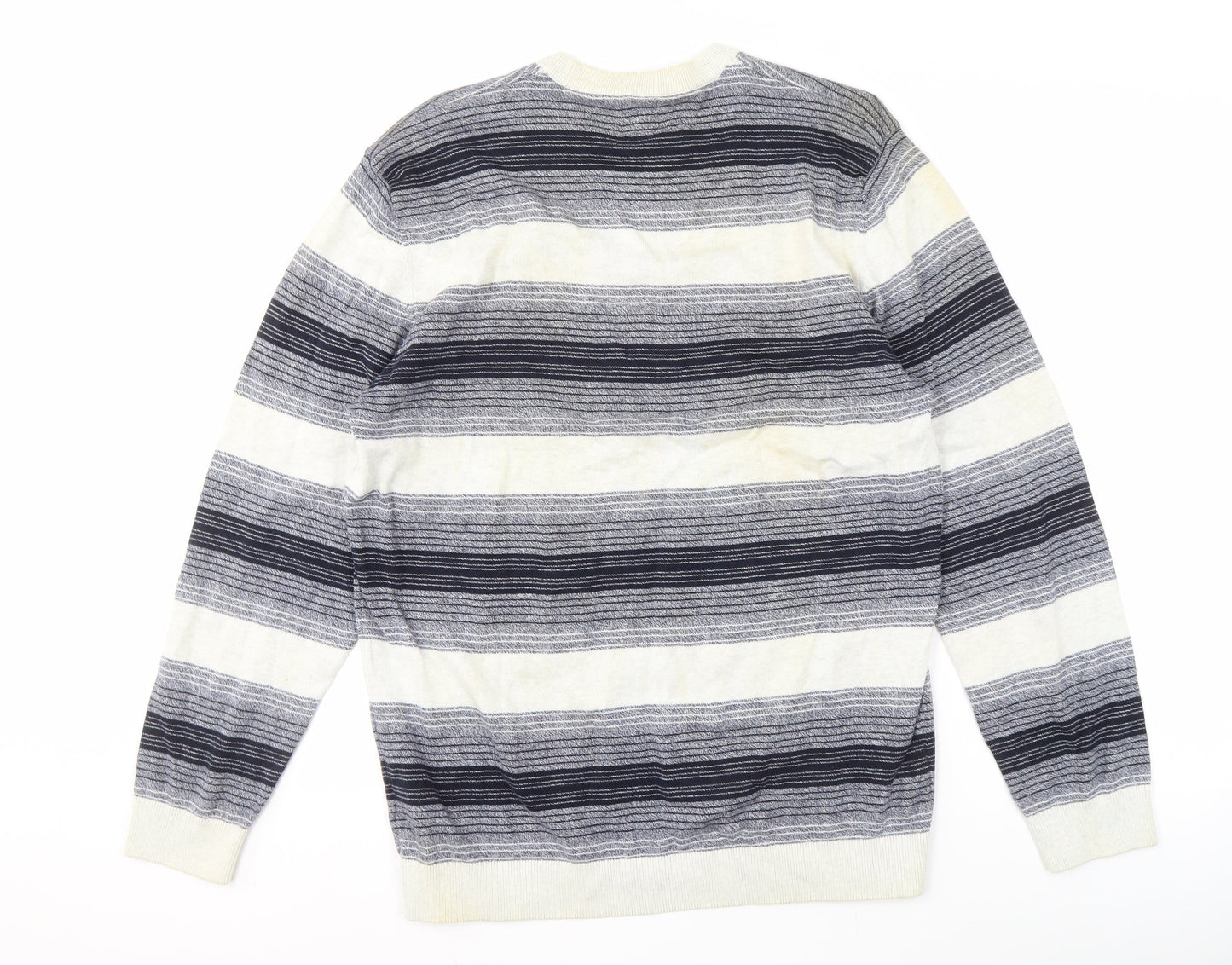 Next Men's Multicoloured XL Striped Knit Pullover Jumper