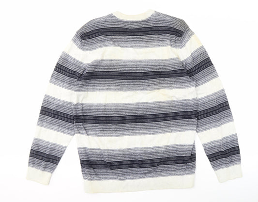 Next Men's Multicoloured XL Striped Knit Pullover Jumper