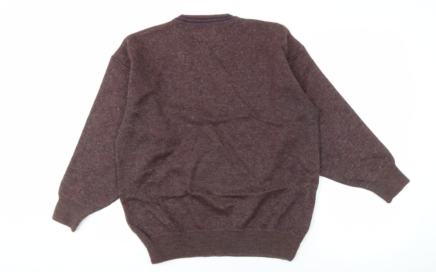 Pierre Sangan Men's M Multicoloured Geometric Pullover Jumper