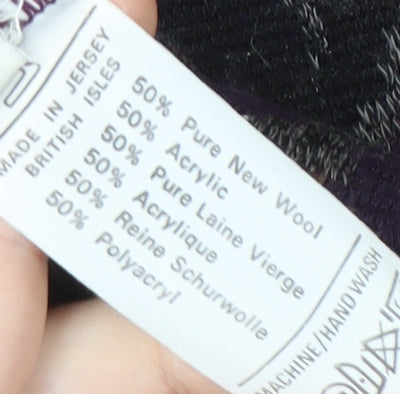 Pierre Sangan Men's M Multicoloured Geometric Pullover Jumper