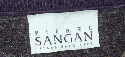 Pierre Sangan Men's M Multicoloured Geometric Pullover Jumper