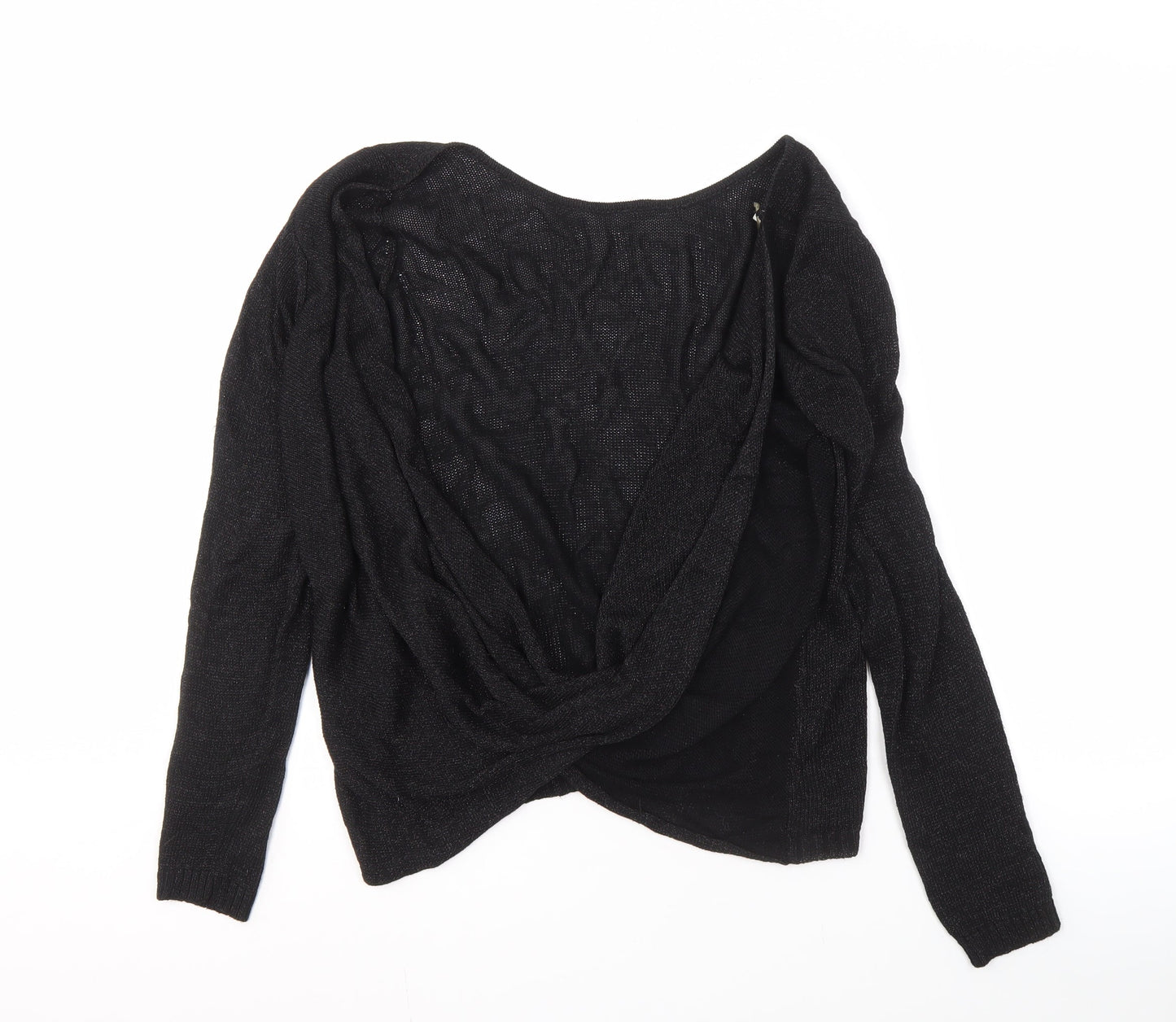 Womens UK Size XL OBJECT Black Pullover Jumper