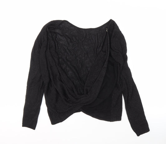 Womens UK Size XL OBJECT Black Pullover Jumper