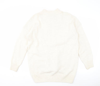 Womens UK Size 18 NEXT Ivory Pullover Jumper