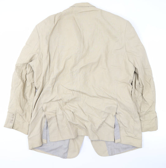 Marks and Spencer Men's Beige Linen Blazer M