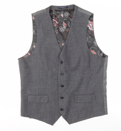 Mens UK Size 42 Sawyers & Hendricks Regular Grey Suit Waistcoat