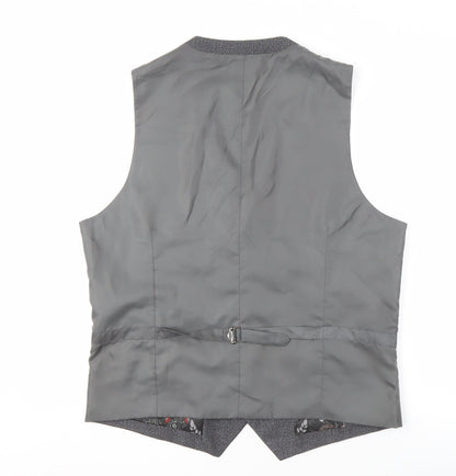 Mens UK Size 42 Sawyers & Hendricks Regular Grey Suit Waistcoat
