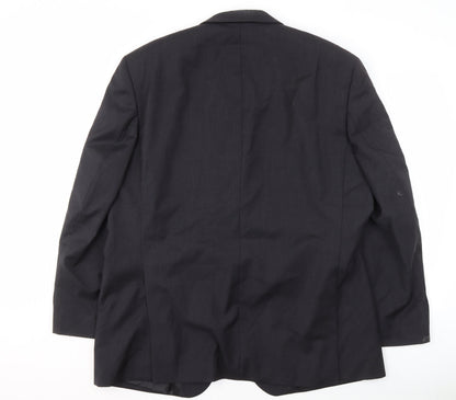 Féraud Men's Black Wool Blazer Jacket Size UK 48