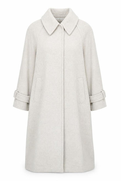 NU Studio Women's Beige Long Coat Size 12