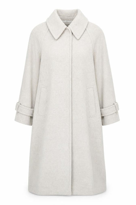 NU Studio Women's Beige Long Coat Size 12