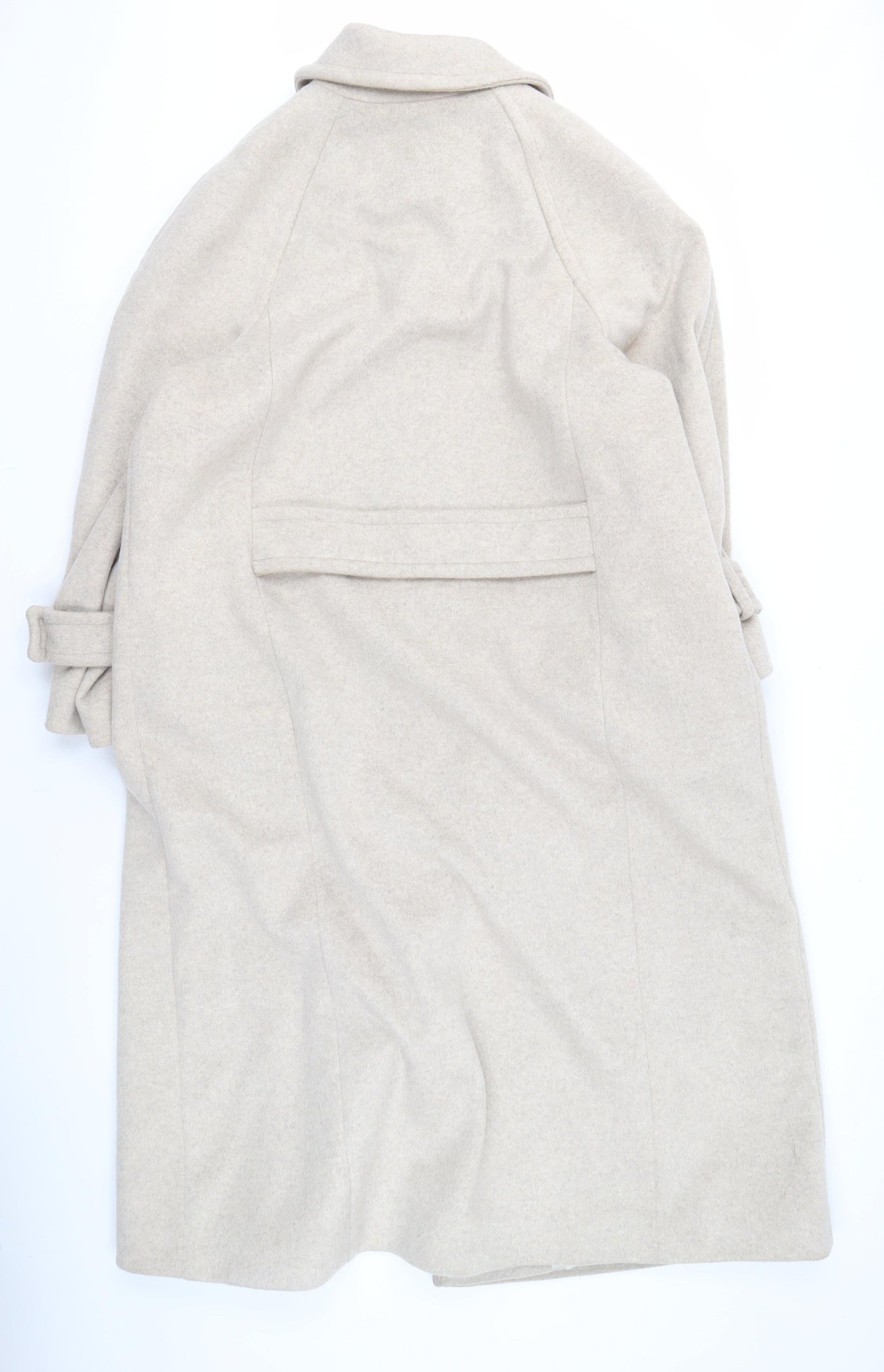 NU Studio Women's Beige Long Coat Size 12