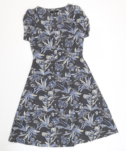 Next Women's Floral A-Line Dress, Multicoloured, Size 10T