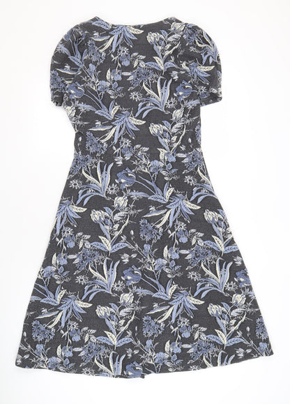 Next Women's Floral A-Line Dress, Multicoloured, Size 10T