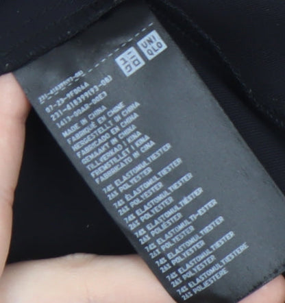 Womens UK Size XS Uniqlo Black Basic Tank