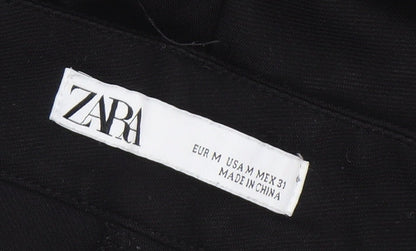 Womens UK Size M Zara   Black Trousers
